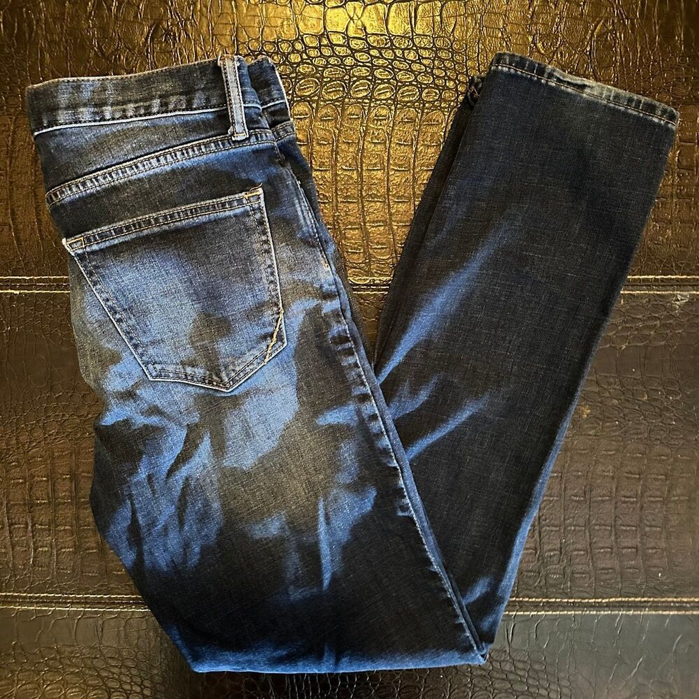 Banana Republic Jeans Mens 31X32 Blue Athletic Straight Stretch Med Wash Denim
